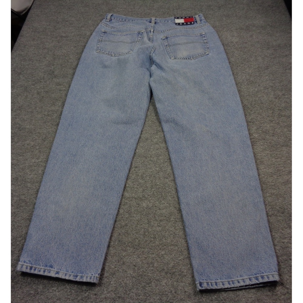 Vtg Tommy Hilfiger Y2K Jeans Mens Blue 34X30 Flag Baggy Freedom Jean